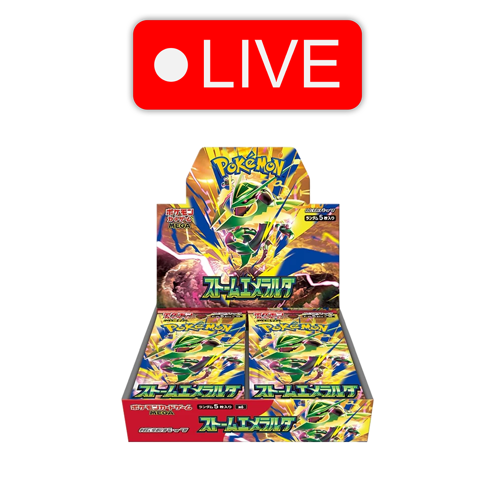 LIVE - Japanese Storm Emeralda Booster Box - 30 Packs